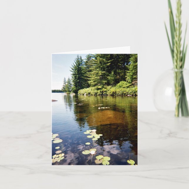 Carte "Réflexions sur le lac" (Devant)