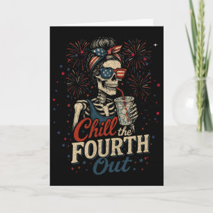 Carte Refroidir le quatrième, drôle de squelette américa