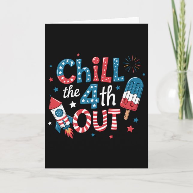 Carte Refroidir le quatrième popsicle sort le 4 juillet  (Devant)