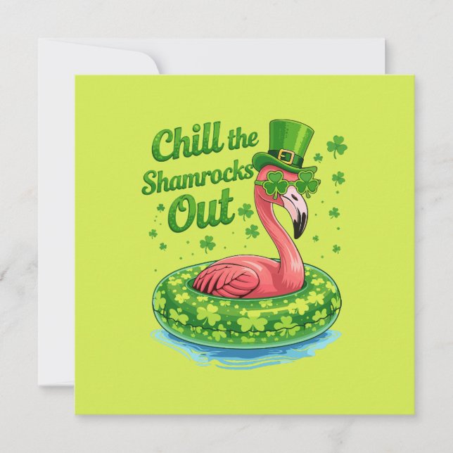 Carte Refroidir les trèfles drôles Fête de la Saint-Patr (Devant)