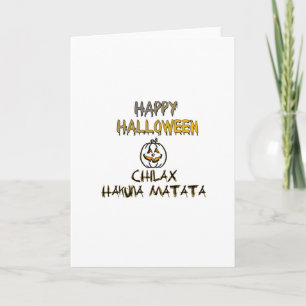 Carte Refroidissez et détendez-vous Happy Halloween Coll