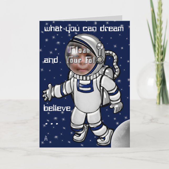 Carte Regarde maman ! Je suis un astronaute ! (Devant)