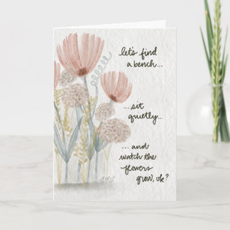 Carte Regarder les Fleurs Grandir