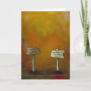 Carte Regarder les signes - peinture de motivation DAILY