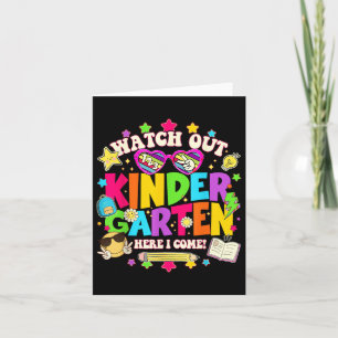 Carte Regardez La 1ère Année Ici Je Reviens À L'École Fi