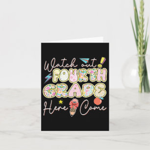 Carte Regardez La Quatrième Année Ici Je Reviens À L'Éco