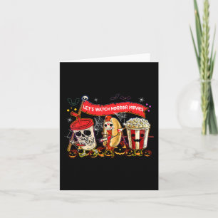 Carte Regardons les films d'horreur Halloween Fun Ghost 