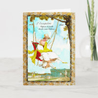 Regency Fashion 1800 greeting card