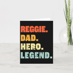 Carte Reggie Papa Héros Légende Nom Personnalisé Fa