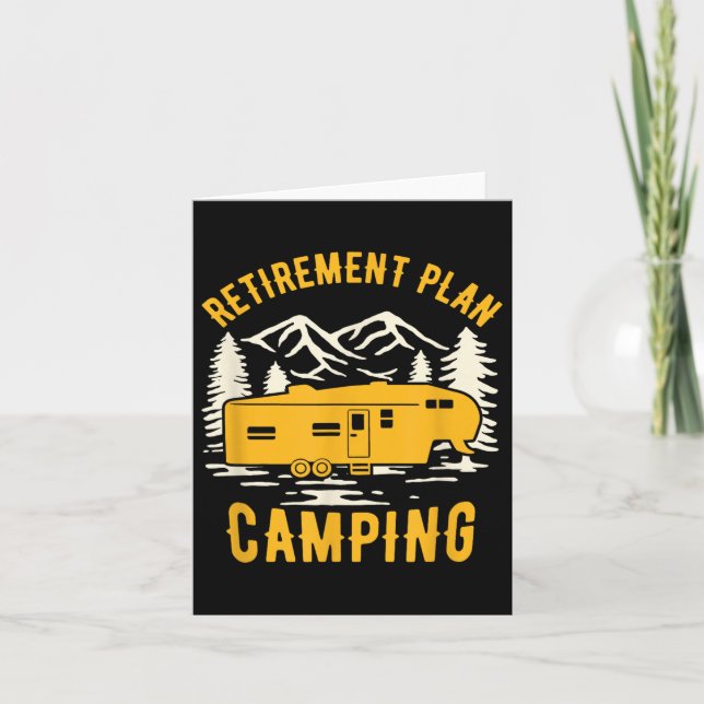Carte Régime de retraite - Camping - Camping - Pour Camp (Devant)