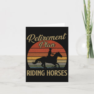 Carte Régime De Retraite Équitation Chevaux Cheval Louva