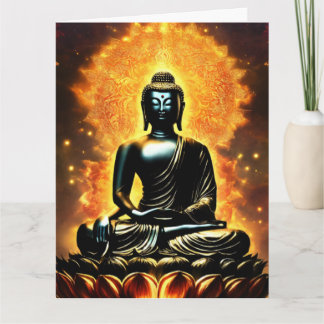 Carte Registre des invités Ligné Blanc Logo Bouddha