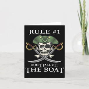 Carte Règle #1 Ne Pas Tomber De La Fête Pirate De Croisi