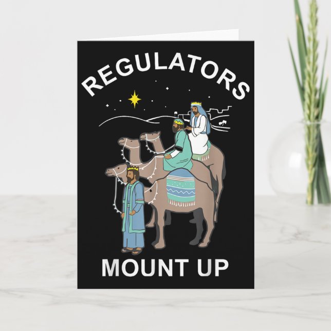 Carte Regulator Mount Cute Up Christmas Three Kings Rein (Devant)