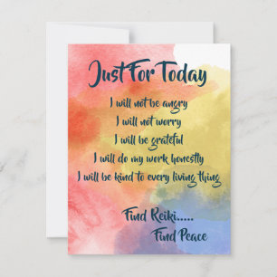 Carte Reiki, Rechercher l'aquarelle de paix