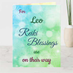 Carte Reiki thème Get Well saleting