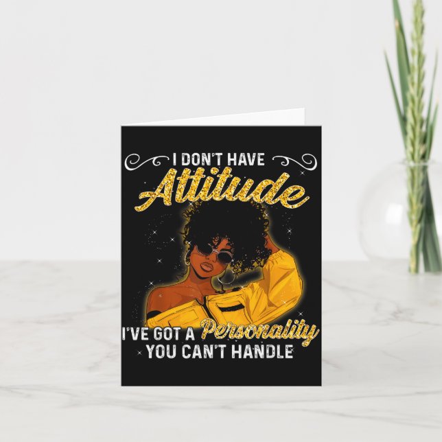 Carte Reine africaine américaine de mélanine Magie de fi (Devant)