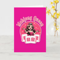 Reine américaine drôle de Mahjong, design couronne