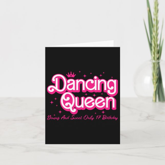 Carte Reine Danse Jeune Et Douce Seulement 17 Anniversai (Devant)
