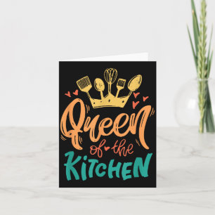 Carte Reine de la cuisine Maman Mère Chef Fête des mères