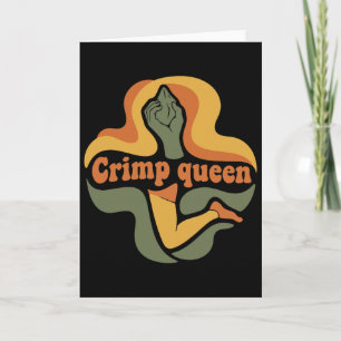 Carte Reine de la grimpe à crimp Escalade Bloc grimpeur