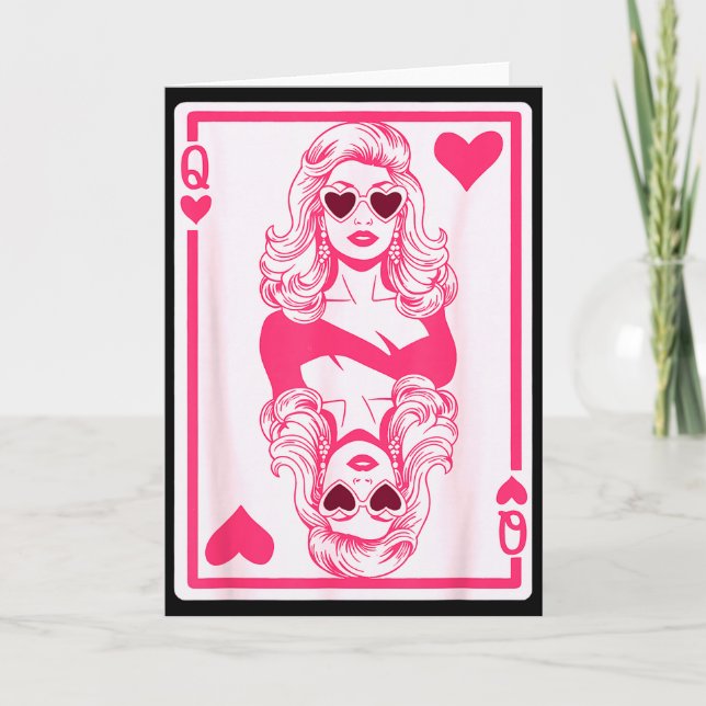 Carte Reine de la Saint-Valentin Cœurs Filles Meilleure  (Devant)