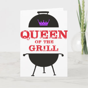 Carte Reine Du Grill, Rouge Couronne Violet
