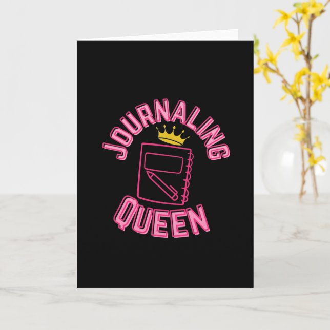 Carte Reine Journaliste (Fleur jaune)