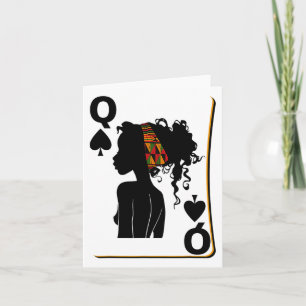Carte Reine Pique Afro American Black History Mont