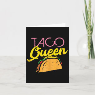 Carte Reine Taco Drôle Cinco De Mayo Nourriture Mexicain
