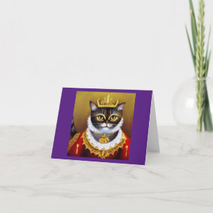Carte Reine victorienne du chat