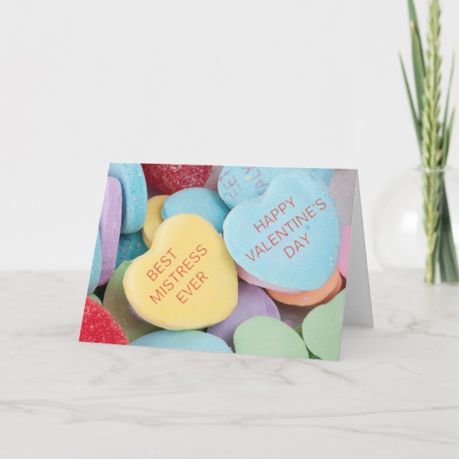Carte rejetée drôle de Saint-Valentin de coeurs de (Devant)