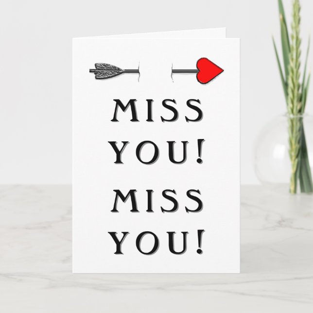 Carte Relation amoureuse à distance Saint-Valentin (Devant)