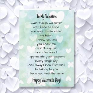 Carte Relation longue distance Saint-Valentin