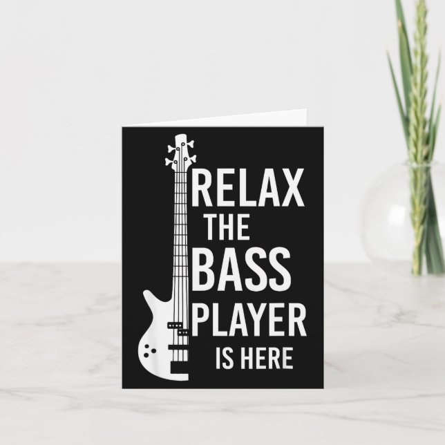 Carte Relax The B Player Is Here B Guitar  (Devant)