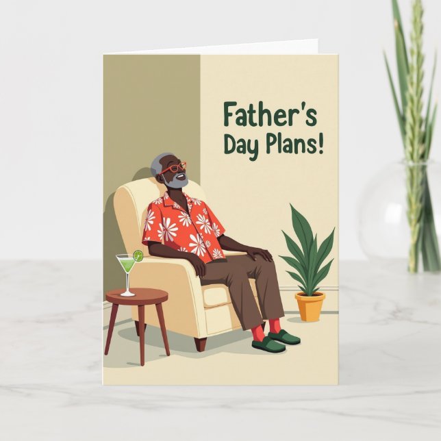 Carte Relaxed Fathers Day Card (Devant)