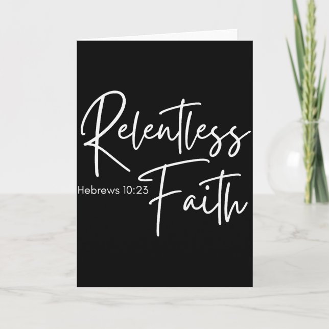Carte Relentless Faith Hebrews 10-23 Women's Bible Scrip (Devant)