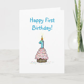 Carte religieuse pour le premier anniversaire