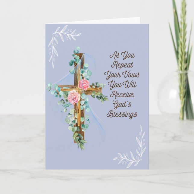 Carte religieuse pour l'épouse et la chambre le jo (Devant)