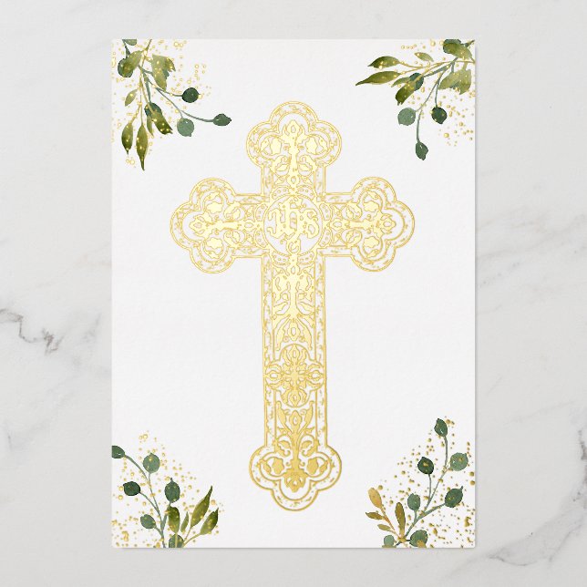 carte religieuse Sainte Croix (Recto)