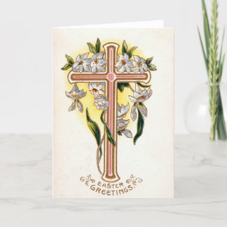 Carte religieuse vintage de Pâques
