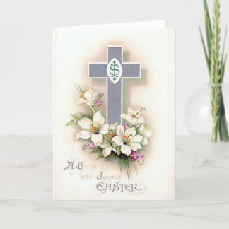 Carte religieuse vintage de Pâques