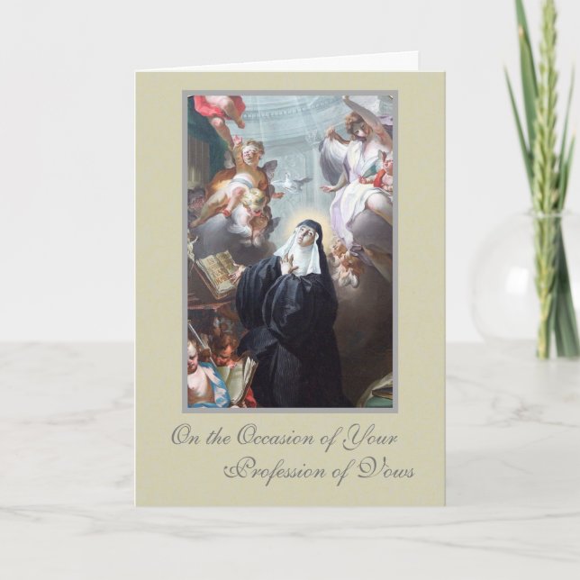 Carte Religieuses catholiques Profession religieuse des  (Devant)