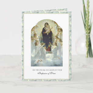 Carte Religieuses catholiques Profession religieuse des