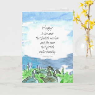 Carte Religieux Anniversaire Bible Écriture Proverbes Oi