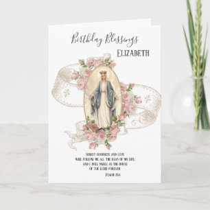 Carte Religieux Anniversaire Vierge Marie