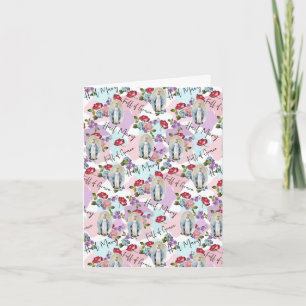 Carte Religieux Vintage Bienheureuse Vierge Marie Jésus 