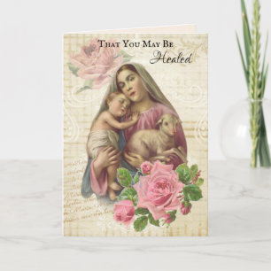 Carte Religion Get Well Virgin Mary Catholic