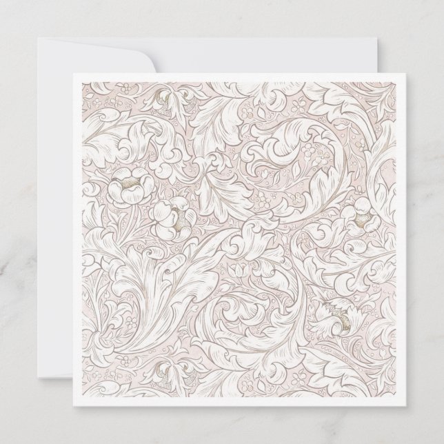 CARTE REMARQUE PLAT : WILLIAM MORRIS : MODÈLE FLOR (Devant)