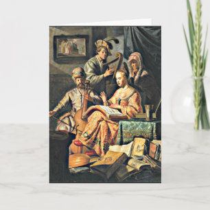 Carte Rembrandt - Allégorie musicale